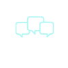 group of people with talk bubbles icon